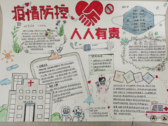 药学院“疫情防控手抄报设计大赛”(图4)